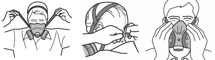 How to use Half Facepiece Respirator How to use Half Facepiece Respirator